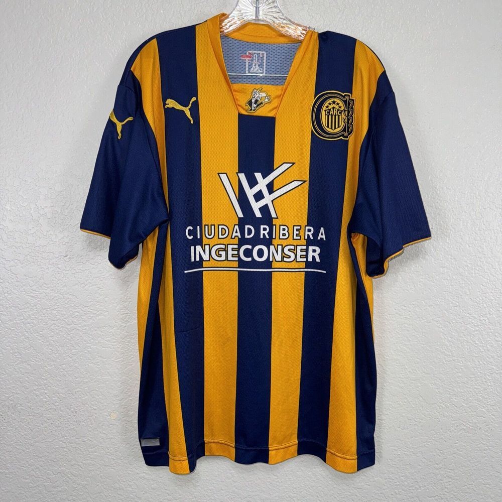 PUMA Vintage ROSARIO CENTRAL Camisa CARC Argentina Jersey Shirt Large Soccer Men